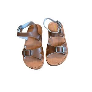 Freshly‎ Picked Cognac Sandals Toddler Girls Size 7 Worn NWOT